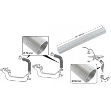 Verwarmingsslang, Alu, Ø50 x 300-900 mm