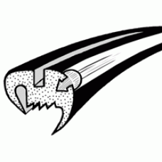 Zijraamrubber L/R 10.52-7.64