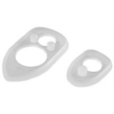 Kofferklepslot rubber wit 68-