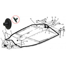 Chassis (15) rubber startmotorkabel