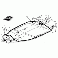 Chassis rubber chassis-carrosserie, extra lang (6)(TOP-quality)