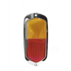 Achterlicht lens chroom repro 56-59 oranje-rood
