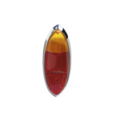Achterlicht lens chroom repro 60-69 oranje-rood