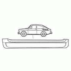 Rocker panel outer left Type 3, 1600 TL