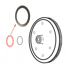 Flywheel shim, 0.28mm, piece