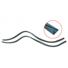 Beadings for gravel guards, light grey