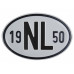 Nationaliteits plaatje NL 1948 tot 1991