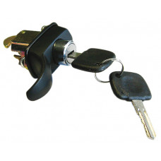 Motorklep slot, zwart, met 2 sleutels, 8.66 - 7.71