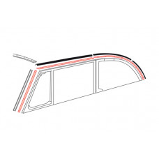 Aluminium kapframerubber montagestrips, 8.64-7.71