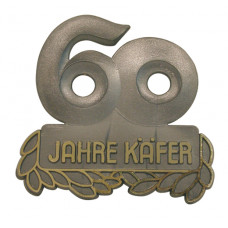 Jubileum embleem, "60 Jahre Käfer", anthrasiet