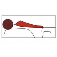 Cabriokap beschermhoes, 12.68-, Sonnenland, rood