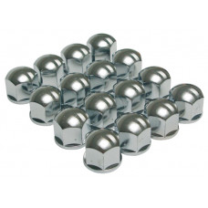 Wielbout kapjes, Chroom, 19 mm, 16 stuk