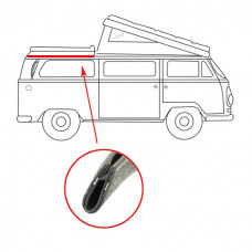 Rubber, hefdak groot, achter, Bus T2 8.67-7.73