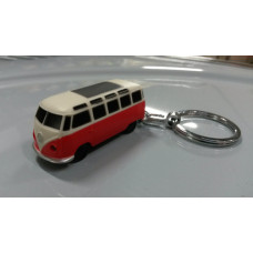 Sleutelhanger VW spijlbus, met LED, rood