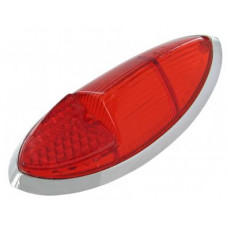 Achterlicht lens, Hella, chroom 60-69 rood (Top-quality)