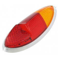 Achterlicht lens, Hella, chroom 60-69 oranje-rood (Top-quality)
