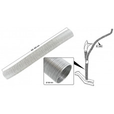 Verwarmingsslang, alu, Ø 38mm x 300-900 mm