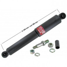 Shock absorber, front/rear, KYB, gas-charched, 240mm/385mm, each