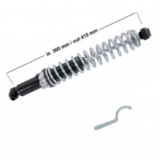 Shock absorber / Chrome spring, front&rear, all models, piece