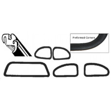 Ruitrubber set, met lijstgroef, -3.53