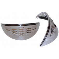 Eyebrows Chrome louvered 8.67-