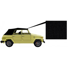 Cabrio kap, Typ 181, 69-79, Vinyl, zwart