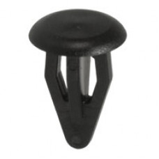 Clip, side/rear panel, black, 10 pieces