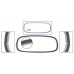 Achterruit frame, staal/plastic, 6.74-
