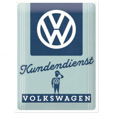 Tin Sign 30x40 VW Kundendienst